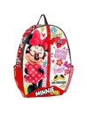 Mochila escolar polyester 25x31x7 cm. minnie teacher