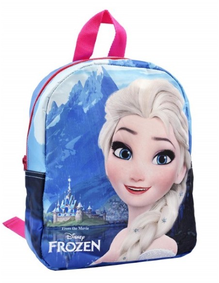 Mochila mediana polyester 25x32x10 cm. frozen 92700 kiwiku.com