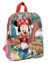 Mochila mediana polyester 25x32x10 cm. mickey & minnie
