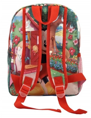 Mochila mediana polyester 25x32x10 cm. mickey & minnie 92745 kiwiku.com