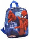 Mochila mediana polyester 25x32x10 cm. spiderman