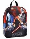 Mochila mediana polyester 25x32x10 cm. star wars