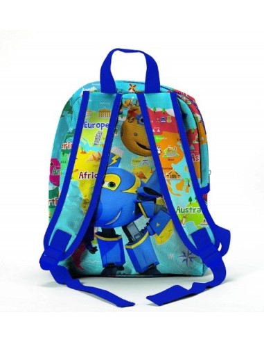 Mochila mediana polyester 32x25x10 cm. super wings 94950 kiwiku.com