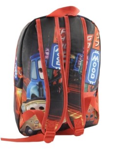 Mochila polyester 25x32x10 cm. cars 91871 kiwiku.com 2