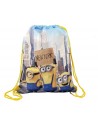 Mochila saco polyester 31x39 cm. minions