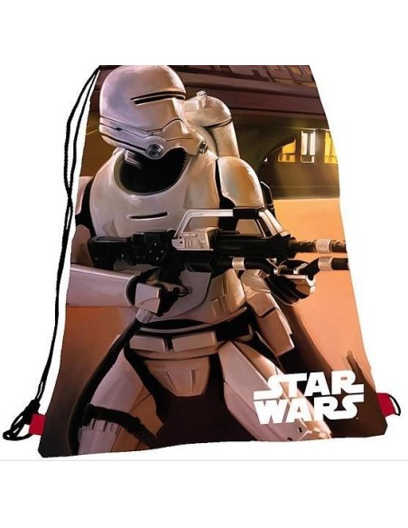 Mochila saco polyester 31x39 cm. star wars 93751 kiwiku.com