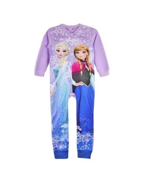 Pijama largo polar frozen, Color Lila kiwiku.com