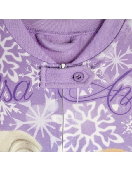 Pijama largo polar frozen, Color Lila kiwiku.com