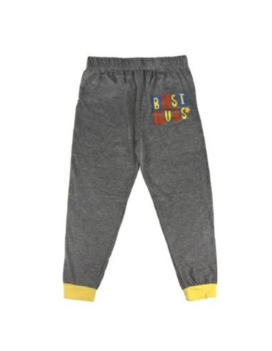 Pijama largo algodón paw patrol, Color Perla, kiwiku.com