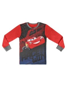 Pijama largo algodón cars 3, Color Rojo kiwiku.com 2