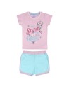 Pijama corto algodón frozen, Color Perla