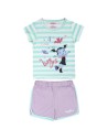 Pijama corto algodón vampirina, Color Perla