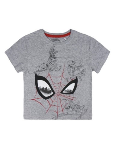 Pijama corto algodón spiderman, Color Gris kiwiku.com