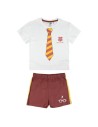Pijama corto algodón single jersey harry potter, Color Blanco