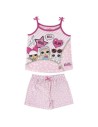 Pijama corto algodón single jersey lol, Color Rosa