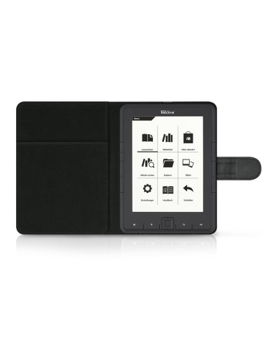 Bolsa tablet/e-book 6" pyrus cuero trekstor negro