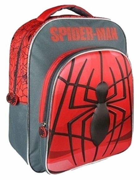 Mochila escolar 3d spiderman, Color Rojo 2100002109 kiwiku.com