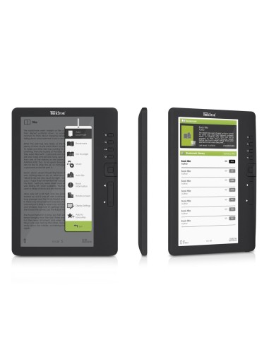 Trekstor Reader 3.0 - Lector eBooks de 7" (2 GB, 800 x 480, microSD, ePub, FB2, PDF, TXT), Negro