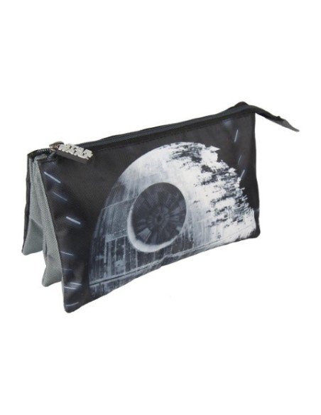 Estuche/portatodo plano 3 compartimentos star wars, Color Negro 2100002147 kiwiku.com