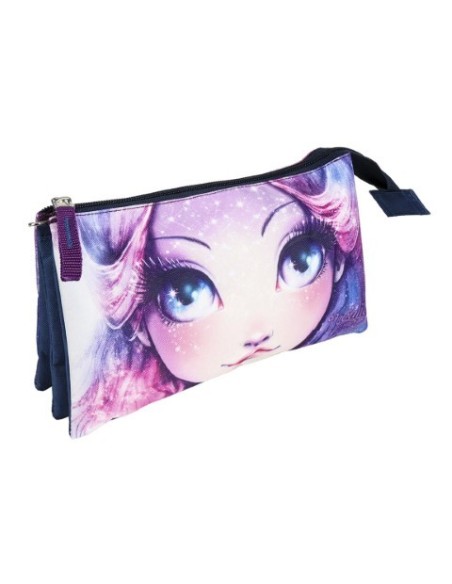 Estuche/portatodo plano 3 compartimentos nebulous, Color Lila 2100002596 kiwiku.com