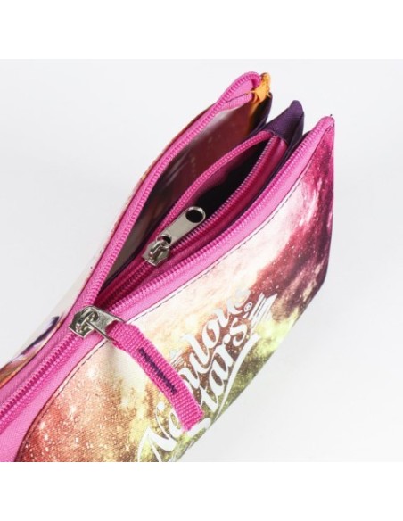 Estuche/portatodo plano 3 compartimentos nebulous, Color Rosa 2100002598 kiwiku.com