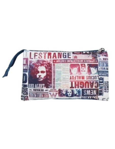 Estuche/portatodo plano 3 compartimentos harry potter, Color Azul 2100002607 kiwiku.com