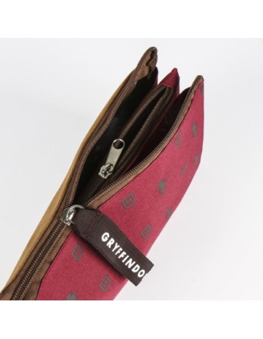 Estuche/portatodo plano 3 compartimentos harry potter gryffindor, Color Burdeos 2100002608 kiwiku.com