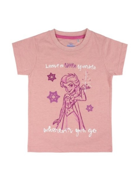 Camiseta corta frozen, Color Rosa 2200003477 kiwiku.com