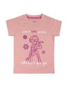 Camiseta corta frozen, Color Rosa