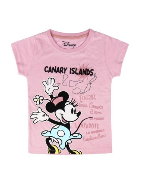 Camiseta corta minnie, Color Rosa 2200004002 kiwiku.com