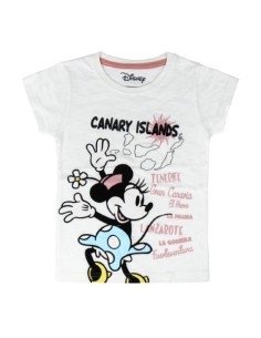 Camiseta corta minnie, Color Blanco 2200004002 kiwiku.com