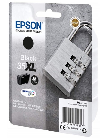 Cartucho de tinta Original EPSON C13T35914020 Candado 35XL, Color Negro C13T35914020 kiwiku.com