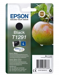 Cartucho de tinta Original EPSON C13T12914022 Manzana T1291, Color Negro C13T12914022 kiwiku.com