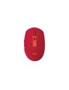 Logitech Silent M590, Ratón inalámbrico (con Bluetooth, para Varios Dispositivos para Windows/Mac), Color Rojo