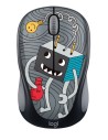 Logitech Doodle Collection M238 - Ratón inalámbrico con 15 Adhesivos Premium, Estilo de Light Bulb