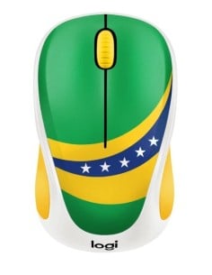 Logitech M238 Fan Colección - Ratón inalámbrico, diseño Bandera Brasil 910-005398 kiwiku.com