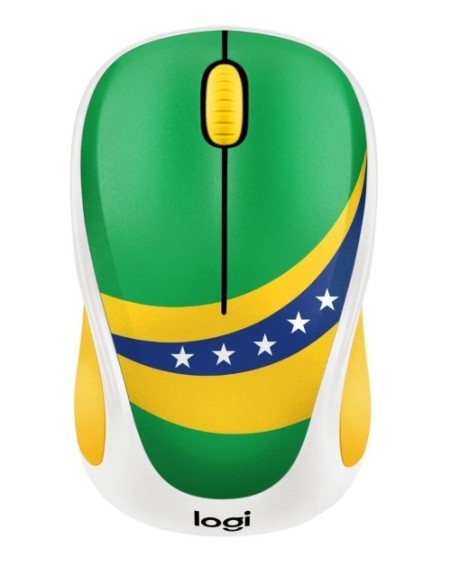 Logitech M238 Fan Colección - Ratón inalámbrico, diseño Bandera Brasil 910-005398 kiwiku.com