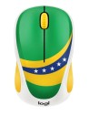 Logitech M238 Fan Colección - Ratón inalámbrico, diseño Bandera Brasil