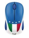 Logitech M238 Fan Colección - Ratón inalámbrico, diseño Bandera Italia