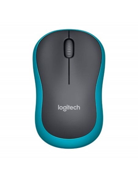 Logitech M185 - Ratón inalámbrico (Óptico, 2.4 GHz, USB) Color Azul 910-002239 kiwiku.com