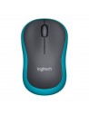Logitech M185 - Ratón inalámbrico (Óptico, 2.4 GHz, USB) Color Azul