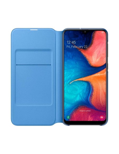 Funda Samsung Carcasa Galaxy A20e Wallet Cover Negro EF-WA202PBEGWW kiwiku.com