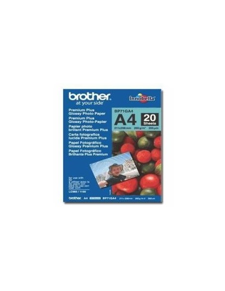 Papel glossy a4 260g/m2 20h brother