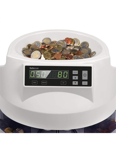 Safescan 1250 - Contadora y clasificadora de monedas para euro 113-0547 kiwiku.com