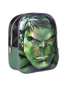 Mochila infantil 3d avengers hulk, Color Verde