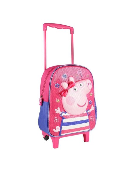 Mochila carro infantil 3d peppa pig, Color Rosa 2100002761 kiwiku.com