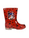 Botas lluvia pvc luces lady bug, Color Rojo