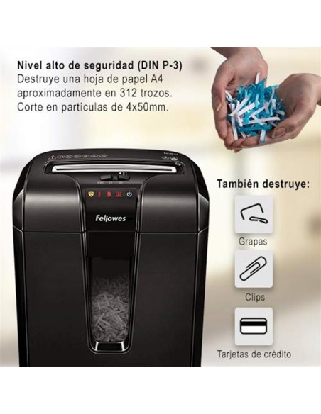 Fellowes Powershred Destructora 63Cb, corte en partículas 4600101 kiwiku.com