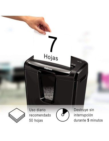 Fellowes Destructora M-7C, corte en partículas 4603101 kiwiku.com