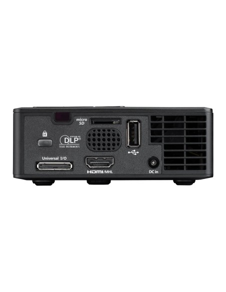 Optoma ML750 - Proyector (700 lúmenes ANSI, DLP, WXGA (1280x800), 20000h, LED, 14.95 - 14.95 mm) Neg